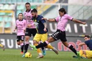 End first half time Palermo Viterbese