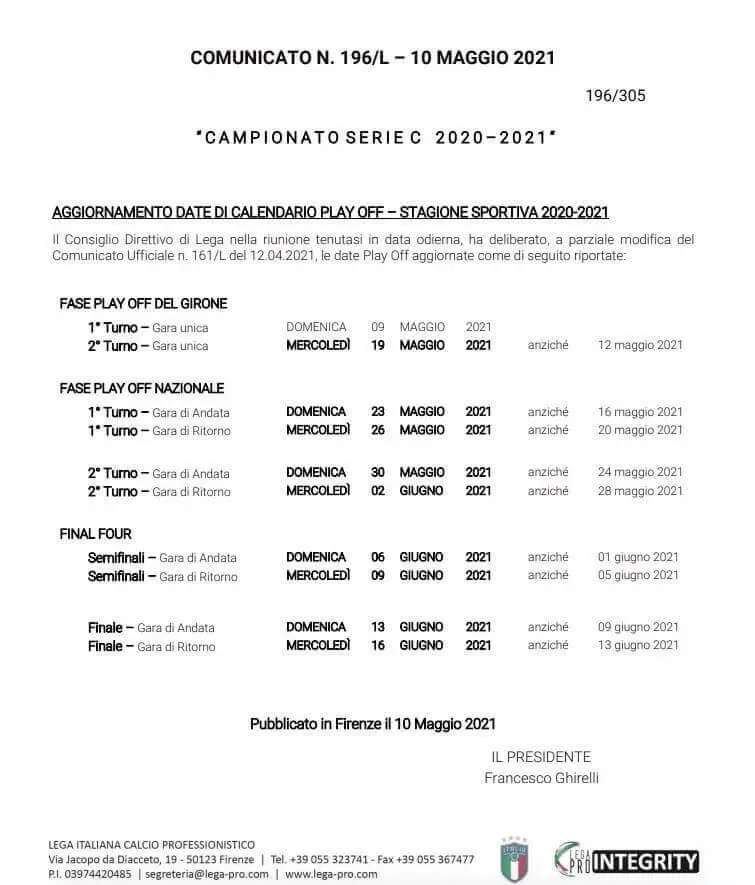 second round playoffs Postponement of dates playoffs