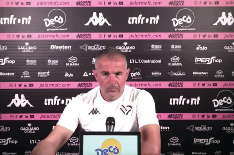 Coach Filippi before the 8th Match against Foggia