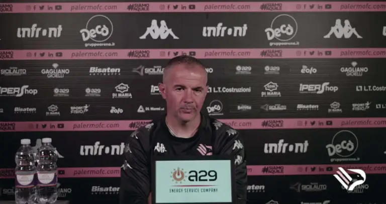 Coach Filippi before the 12th Match against Avellino