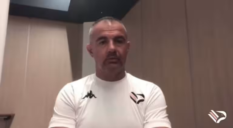 Coach Filippi before the 7th Match against Juve Stabia