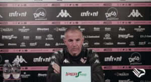 Coach Filippi before the 15th match against Paganese