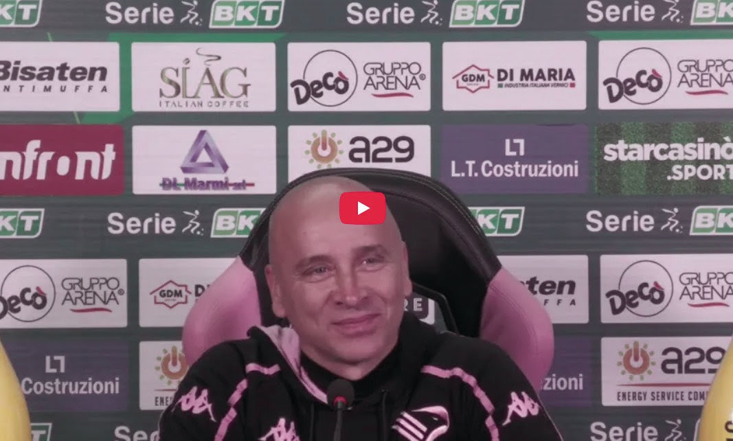 Palermo Cagliari, Corini Conference, 18th Serie B