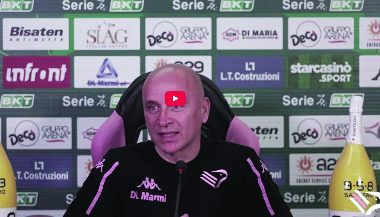 Palermo Frosinone, Corini Conference, 25th Serie B