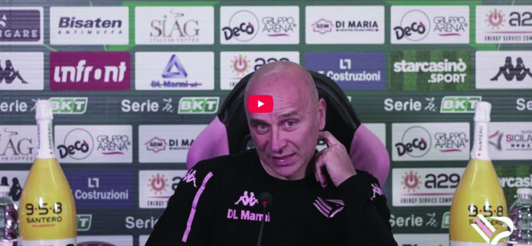 Palermo Ternana, Corini Conference, 27th Serie B