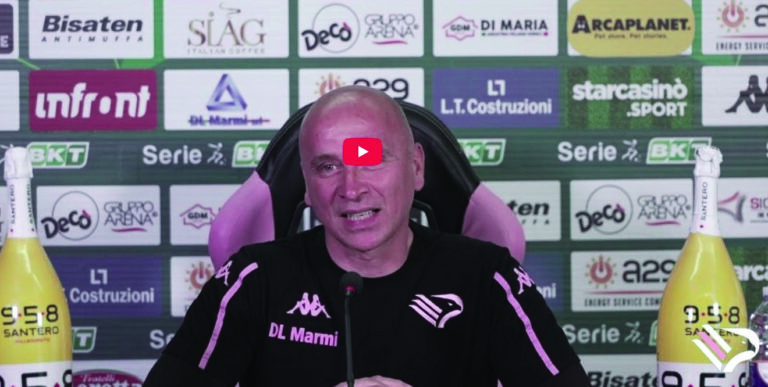 Palermo Benevento, Corini Conference 34th Serie B