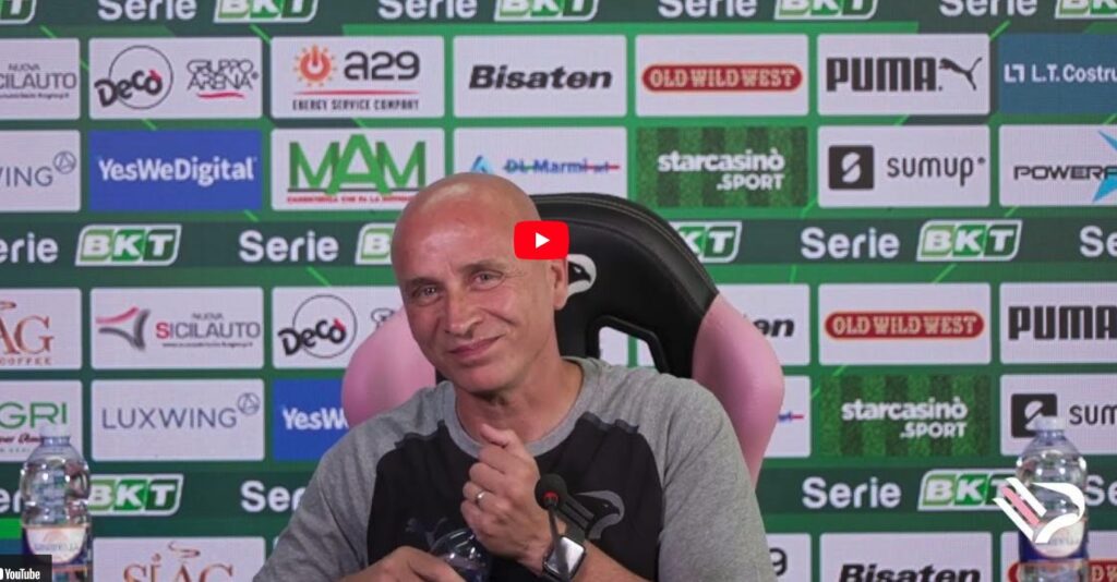 Corini press conference, Serie B against Bari