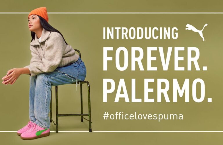 Dua Lipa with the Palermo shirt and the Palermo Puma Sneakers