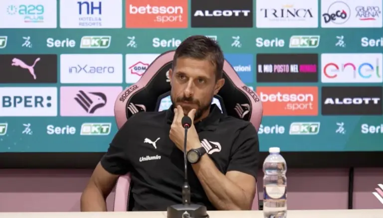 Dionisi conference, Juve Stabia vs Palermo 5th Serie B