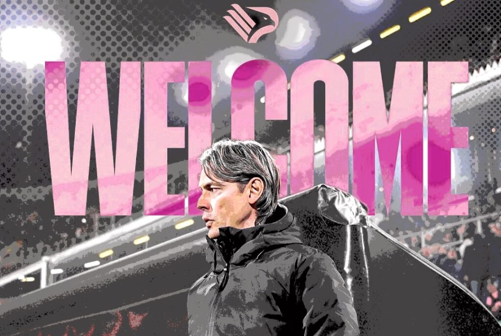 Pippo Inzaghi officially introduces himself as the new Palermo manager.