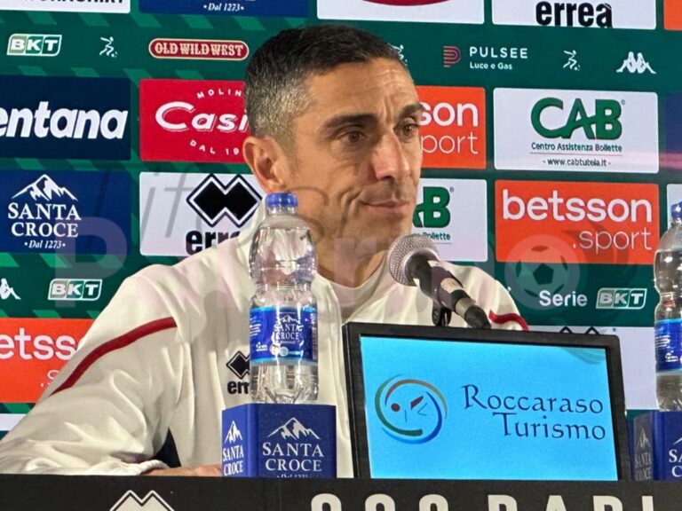 Bari, Longo: "Good hour of play against an honestly stronger team"