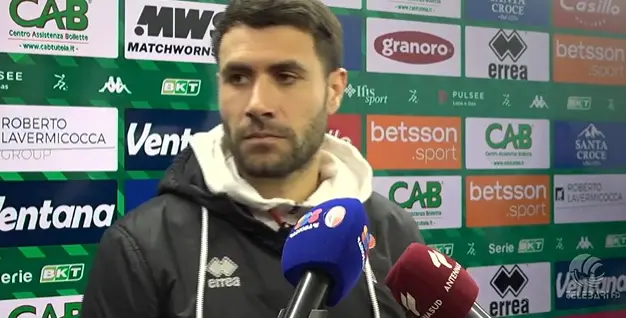Bari, Pucino after the defeat against Palermo: «The first half is the...