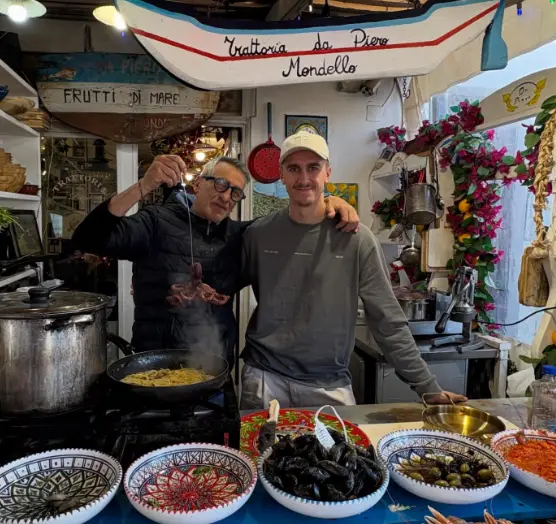 Palermo, relaxing Sunday for Johnsen: lunch in Mondello after the...