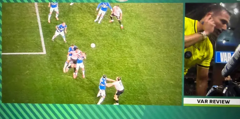 Sampdoria-Palermo, Pierozzi's goal disallowed: VAR recognizes a foul...