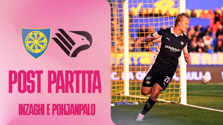 Carrarese-Palermo: Inzaghi and Pohjanpalo in the post match