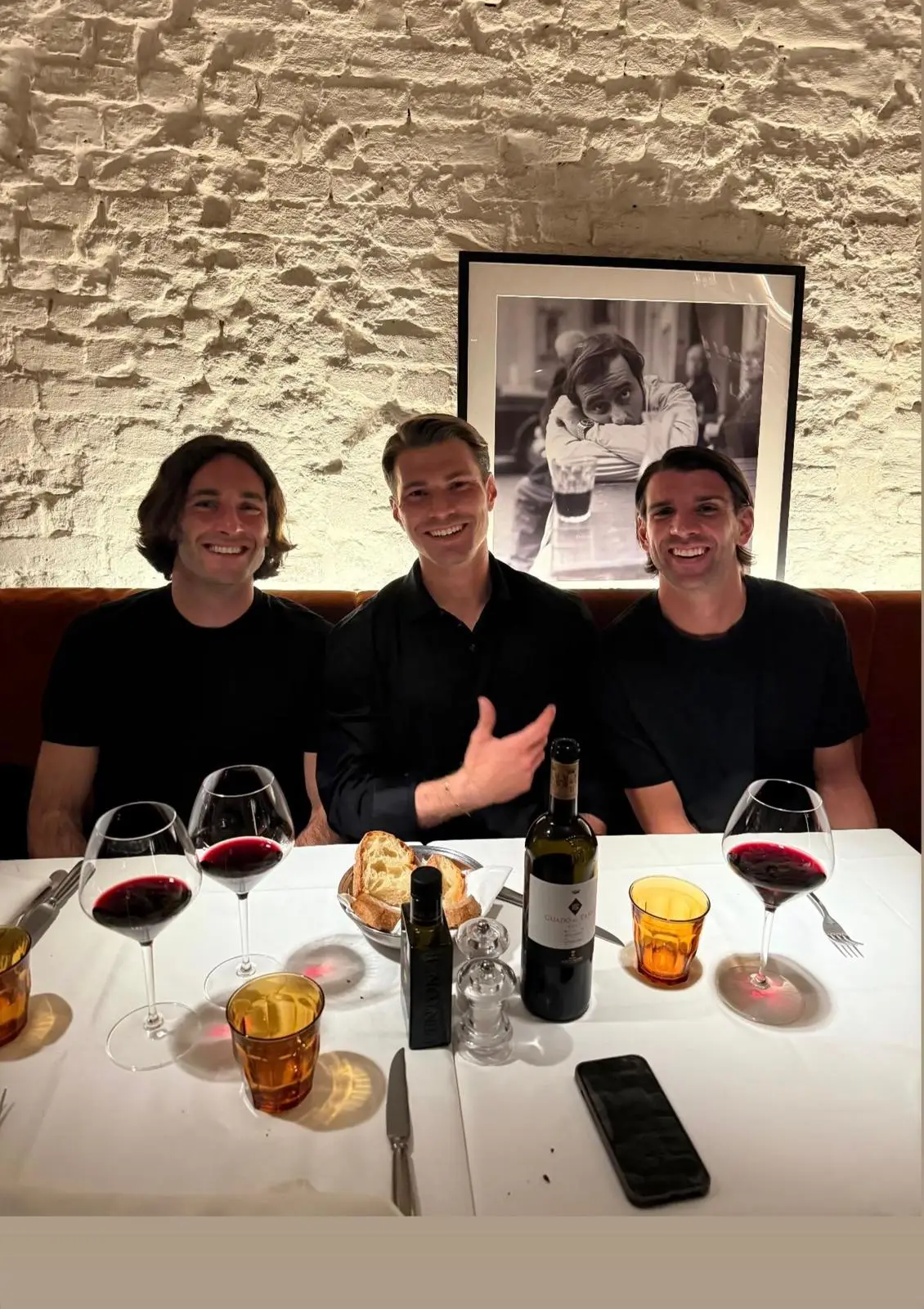 Palermo, dinner and relaxation after Padua: Augello, Segre and...