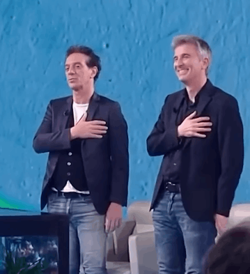 Ficarra and Picone bring the Palermo anthem to “Che tempo che fa”