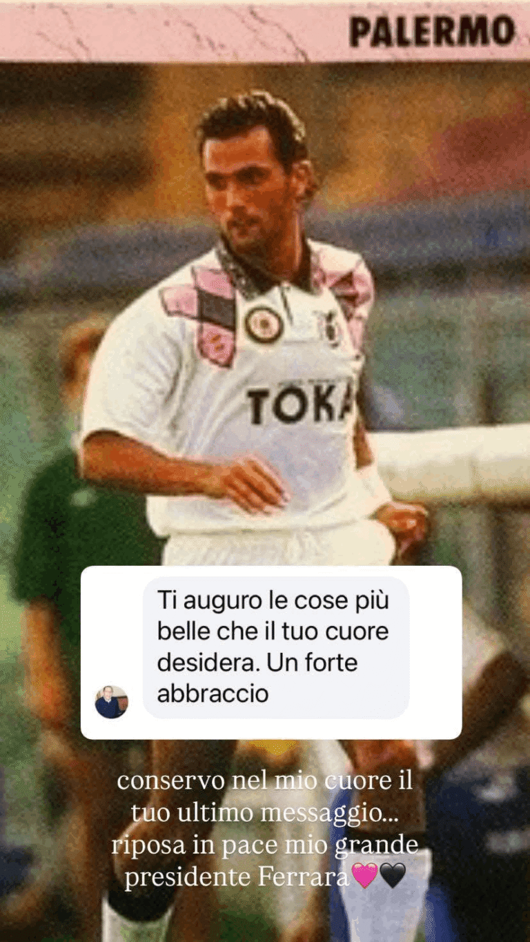 Ferrara passed away, the tribute from the former Rizzolo squad: "Rest...
