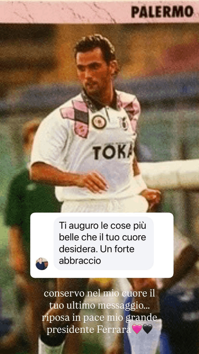 Ferrara passed away, the tribute from the former Rizzolo squad: "Rest...