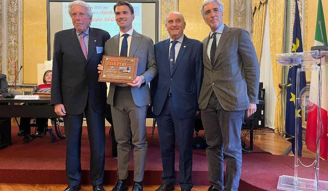 Palermo, Segre receives the "Fair Play 2025 Gesto Award" for little...