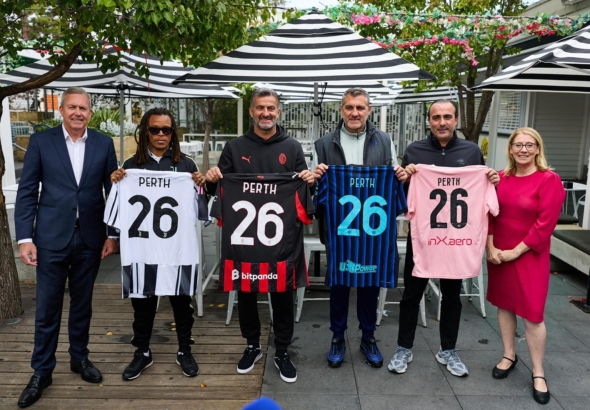 Presentation of “Italian Football” in Perth: Barone representing...