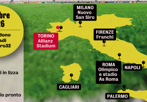 Gazzetta dello Sport: “Euro 2032, Italy is racing against time: only...