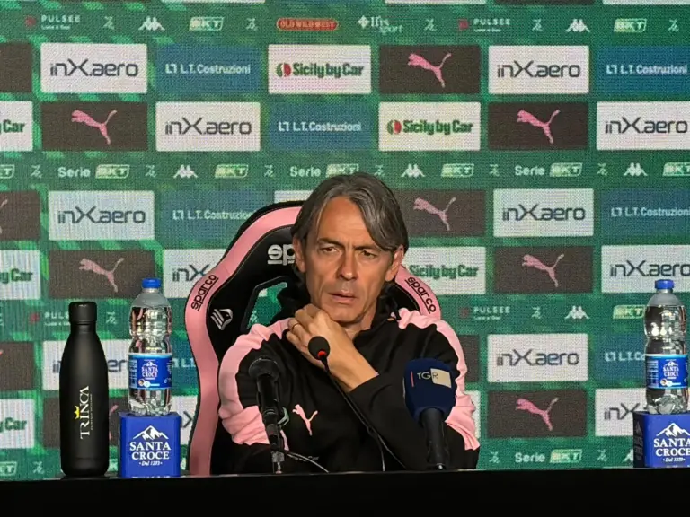 Palermo-Cesena 2-0, Inzaghi: «Exponential growth, it will be...