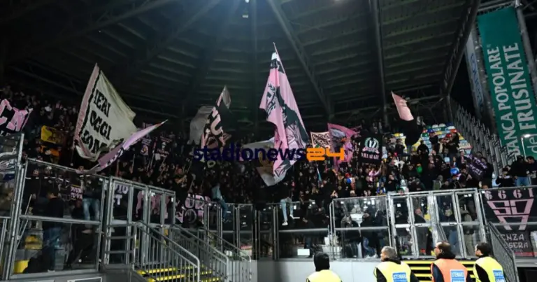 Frosinone – Palermo, around 150 rosanero players in the guest sector...
