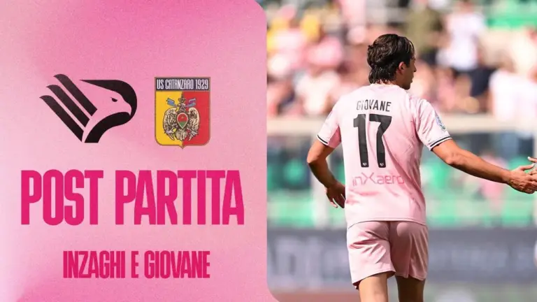 Palermo-Catanzaro: Inzaghi and Giovane in the post match