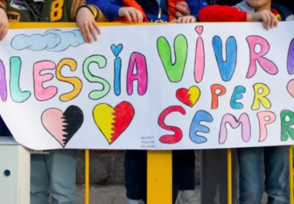Catanzaro, the tribute to little Alessia: "She will live forever"