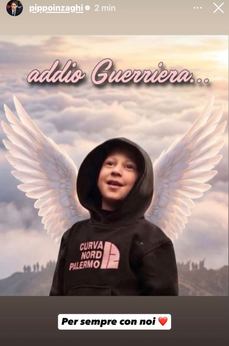Inzaghi also remembers Alessia: «Forever with us»