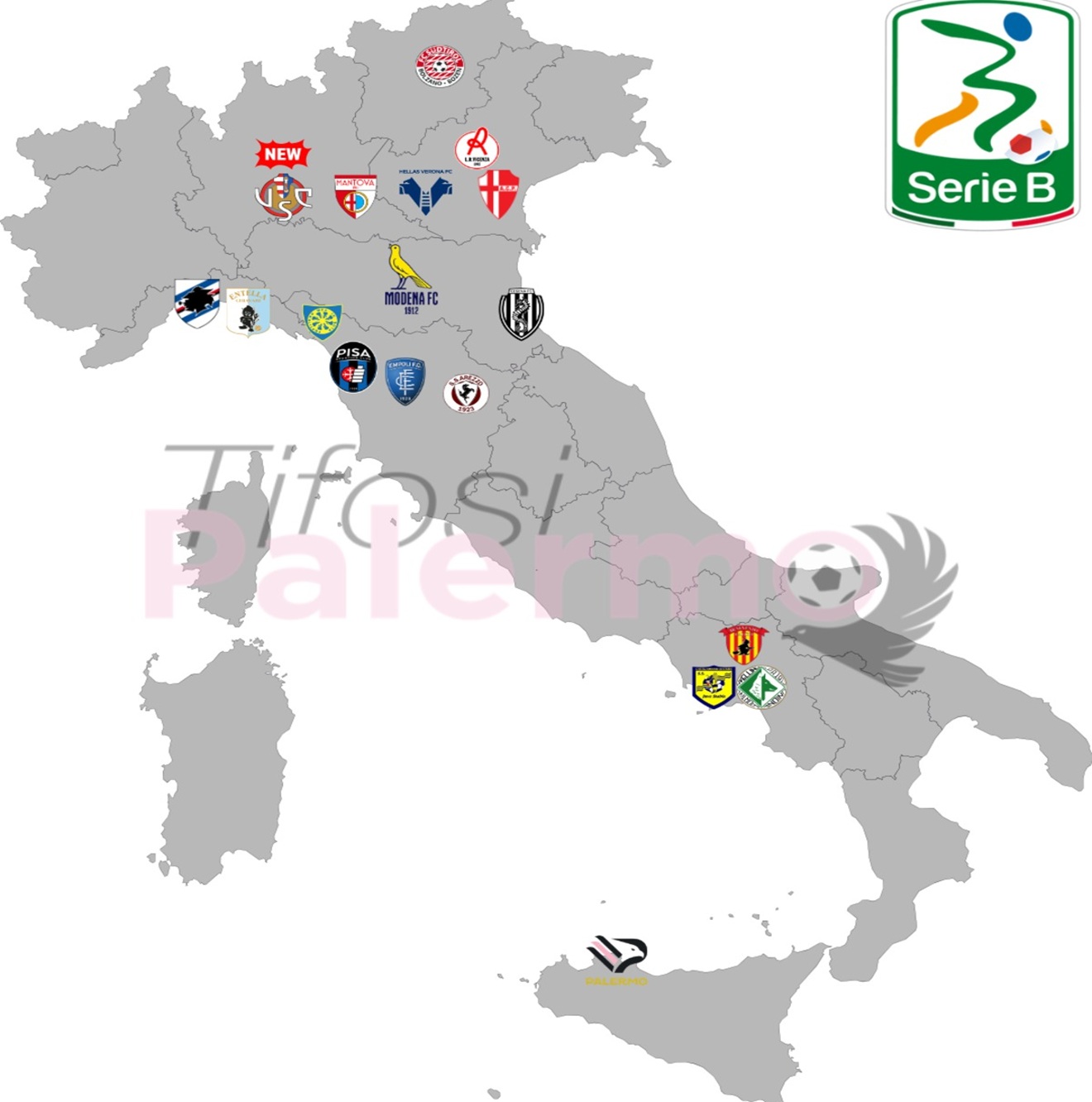 The grid for the next Serie B championship, even more complete