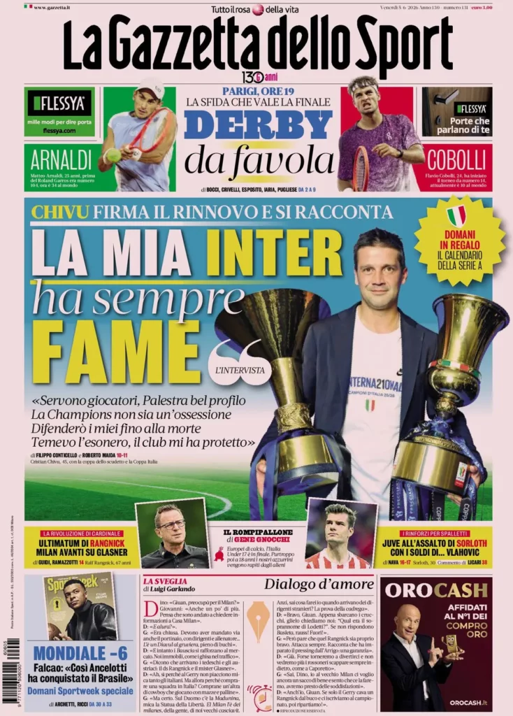 The front pages of the sports newspapers: Summer market in turmoil...