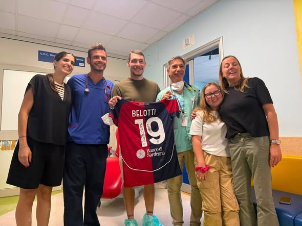 Palermo, the former Belotti squad visits the Civic Hospital: a...