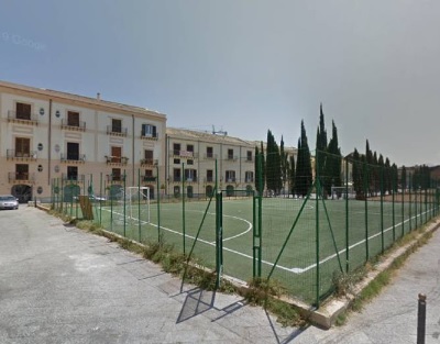Palermo, inauguration of the first five-a-side football pitch of the...
