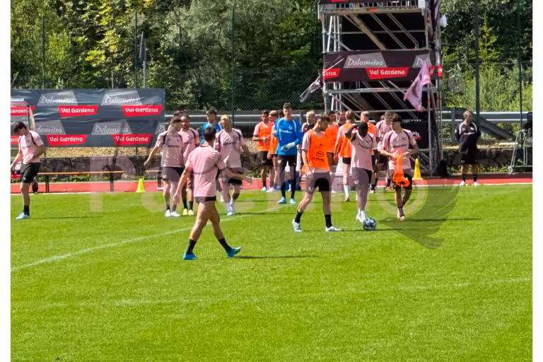 Palermo, the report of today's training in Valgardena