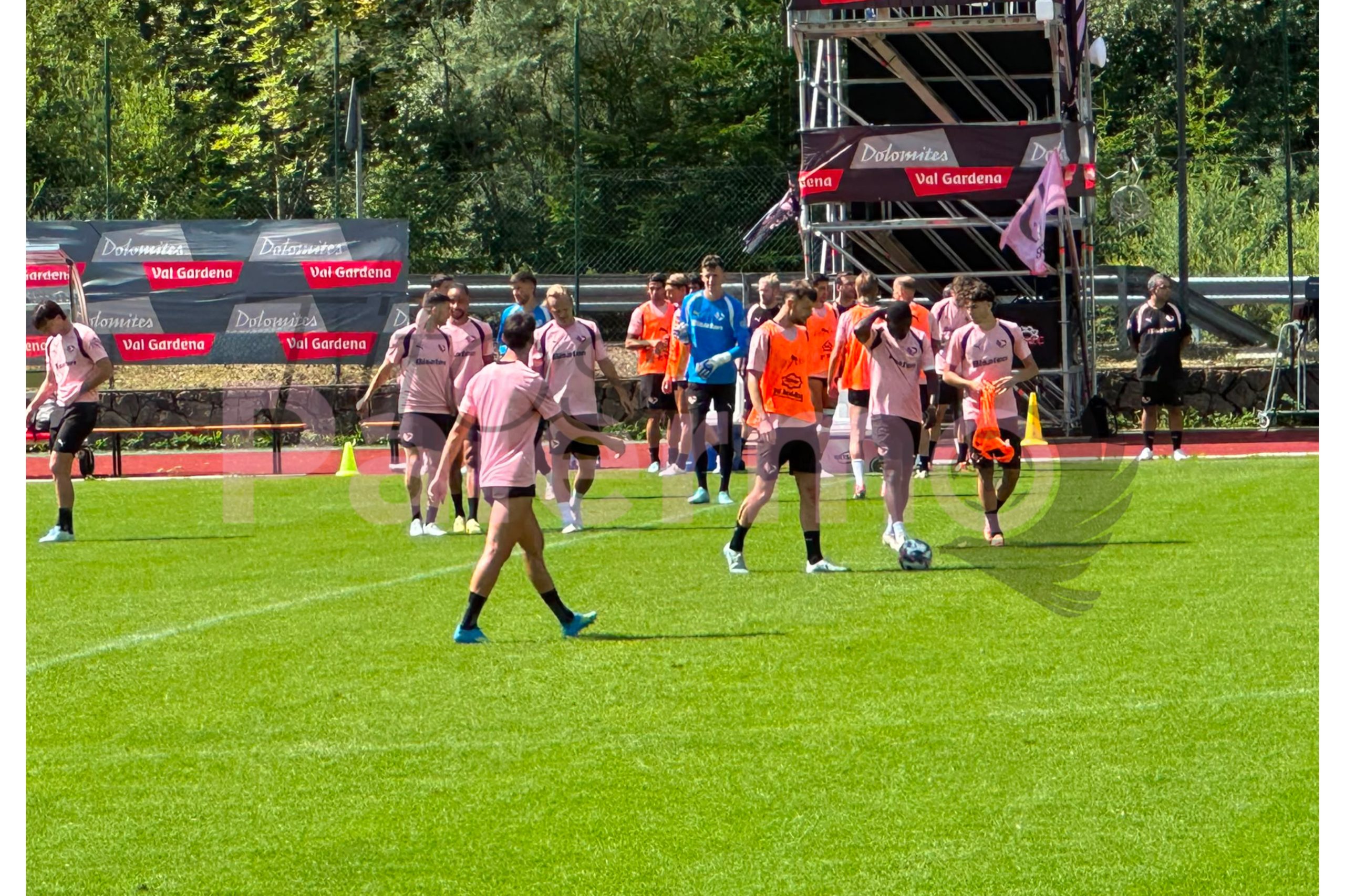 Palermo, the report of today's training in Valgardena