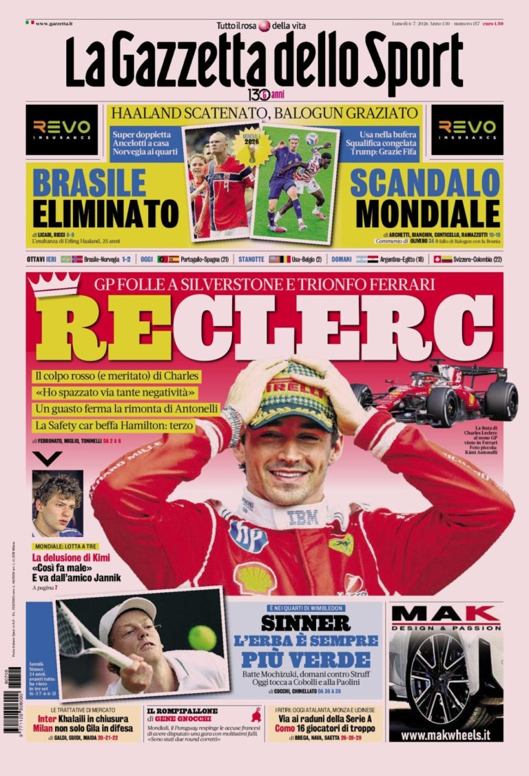 The front pages of sports newspapers: Balogun pardoned in the case...