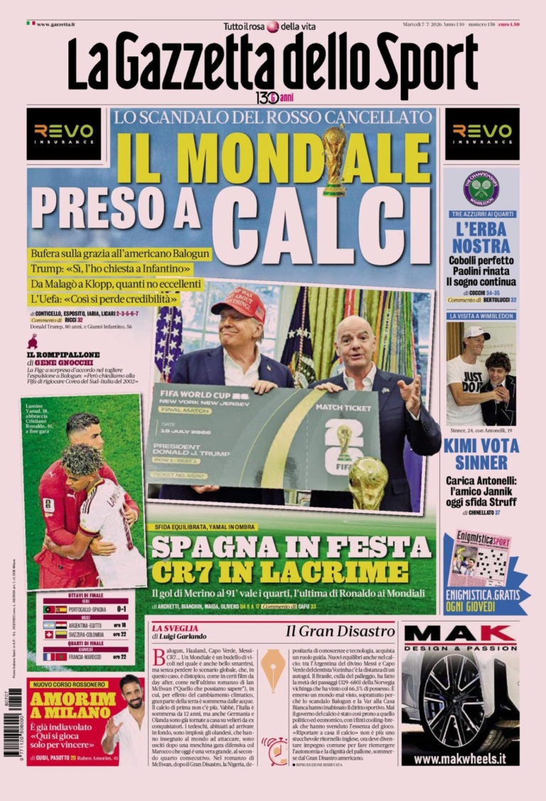 The front pages of sports newspapers: Amorim ready to change the new...