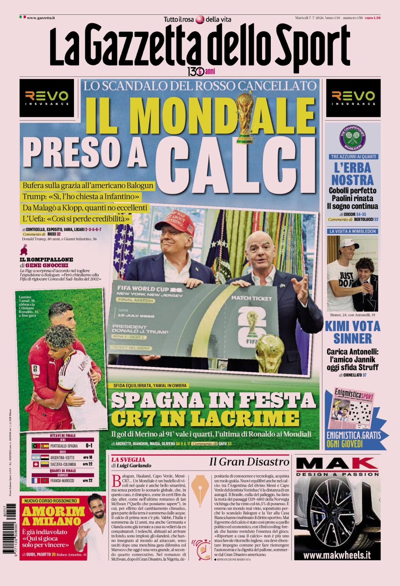 The front pages of sports newspapers: Amorim ready to change the new...