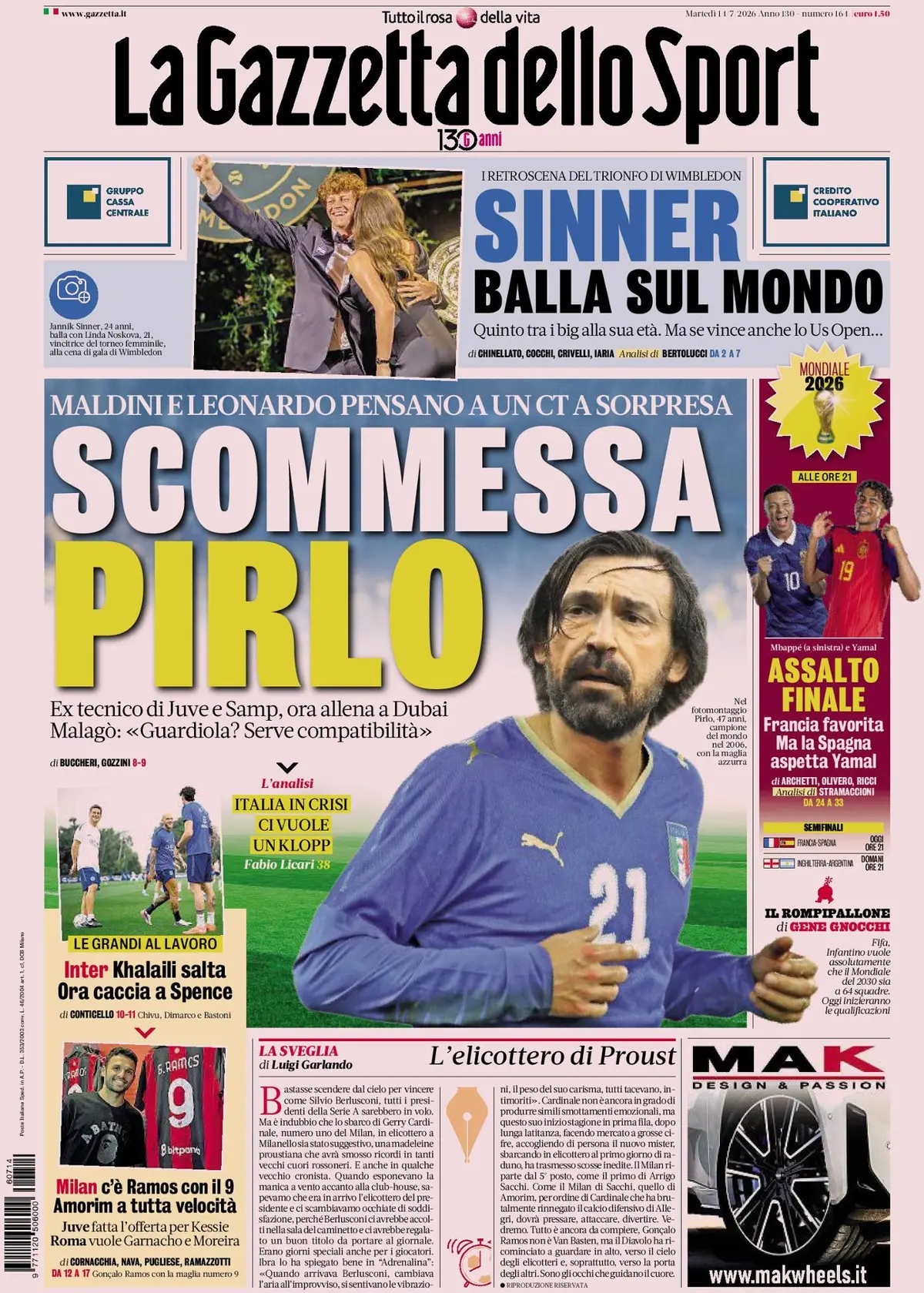 The front pages of the sports newspapers: France and Spain ready for...