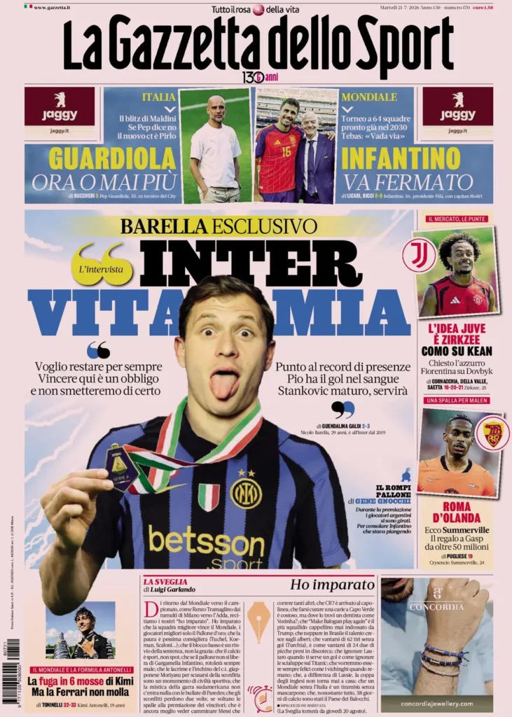 The front pages of the sports newspapers: Roma are the protagonists...