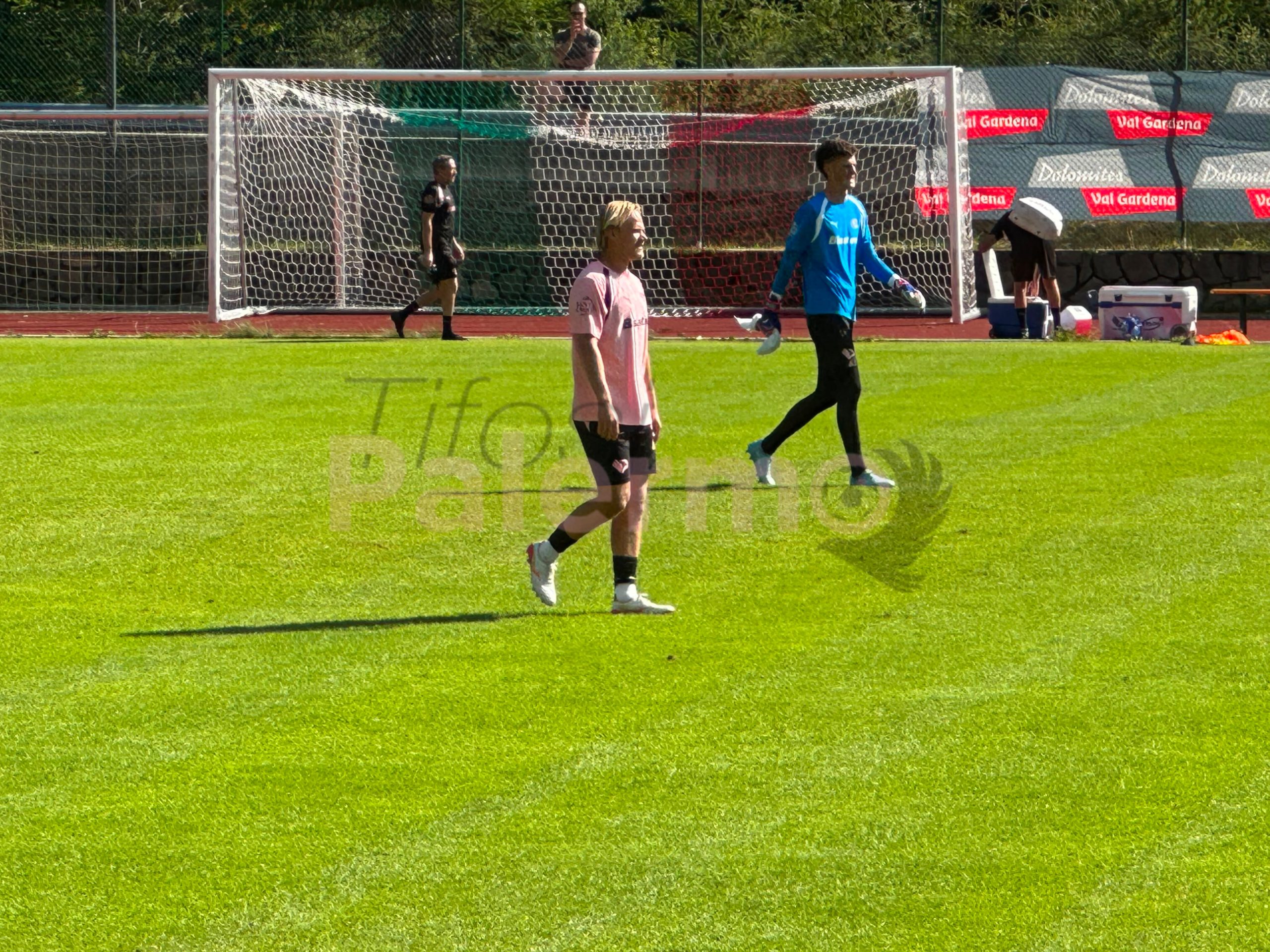 Palermo, the report of today's training in Valgardena