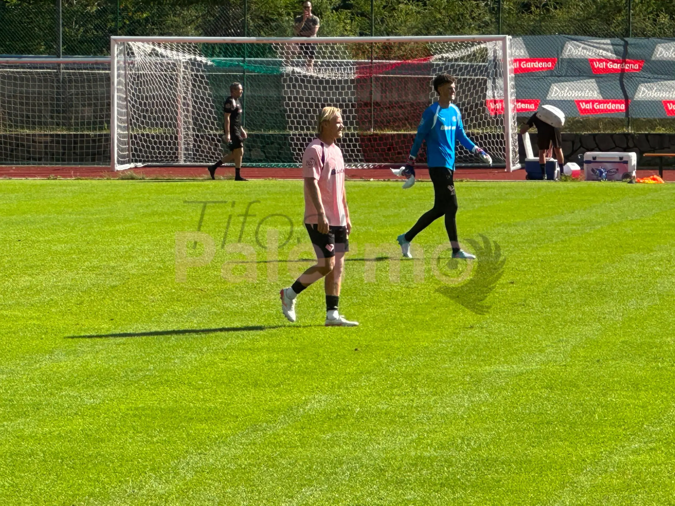 Palermo, the report of today's training in Valgardena