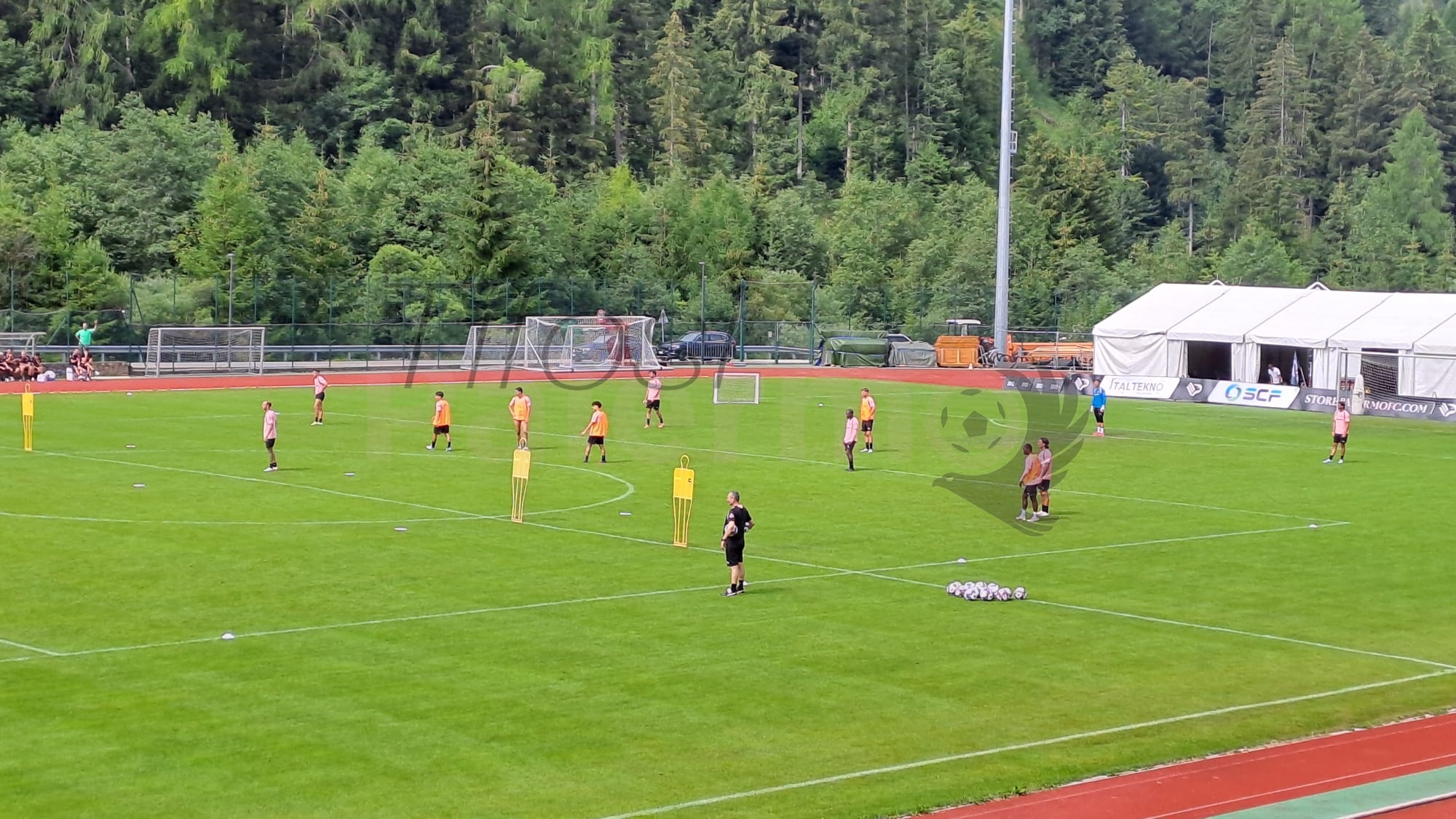 Palermo, the report of today's training in Val Gardena
