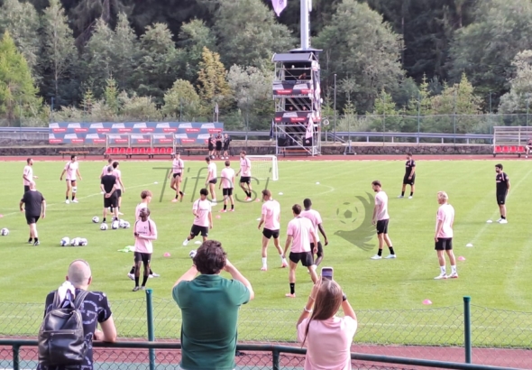 Palermo, the report of today's training in Valgardena
