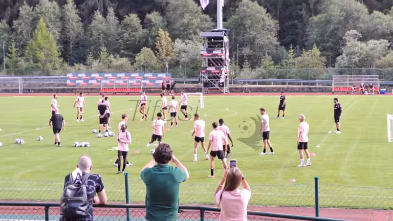 Palermo, the report of today's training in Valgardena