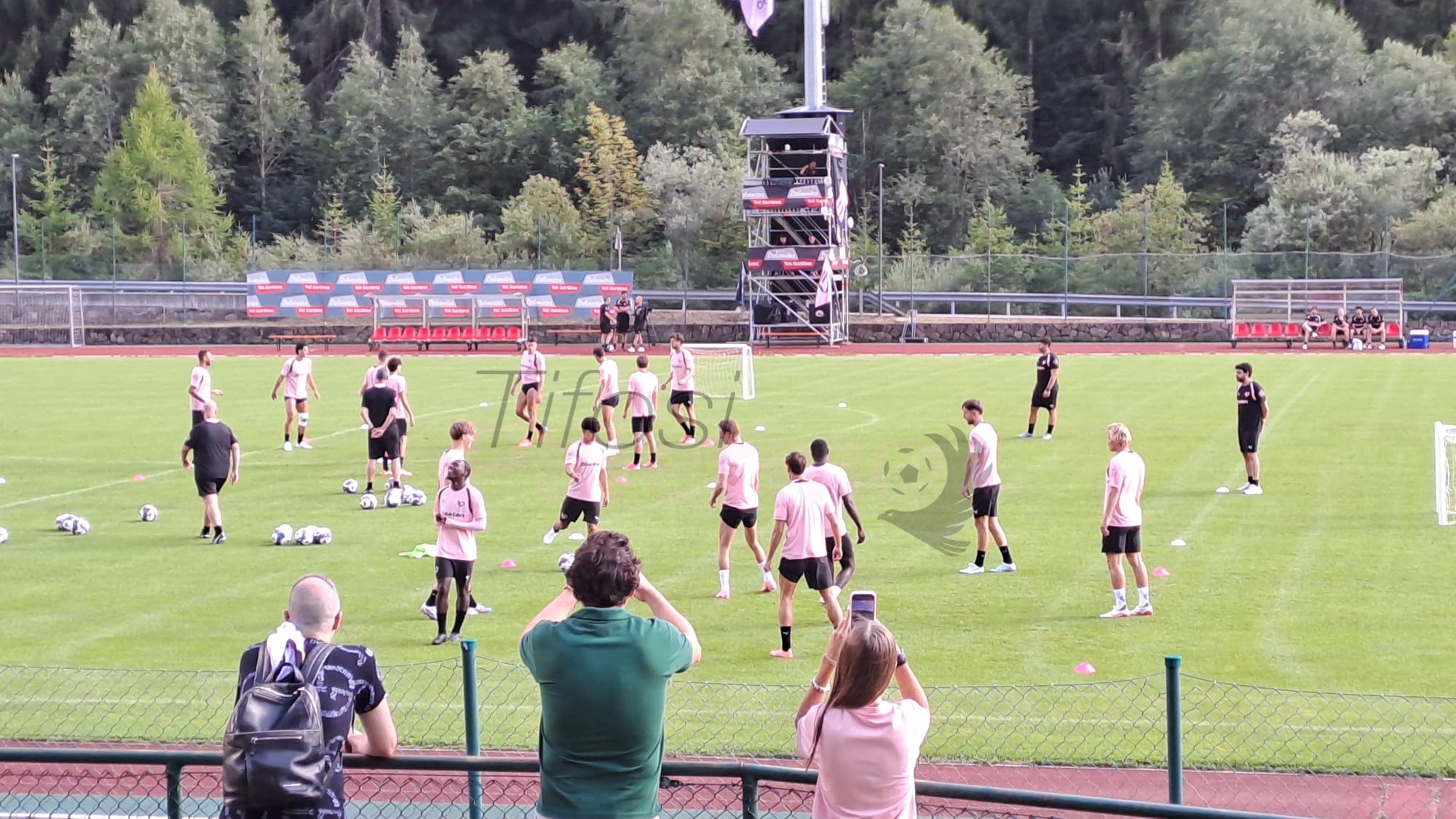 Palermo, the report of today's training in Valgardena