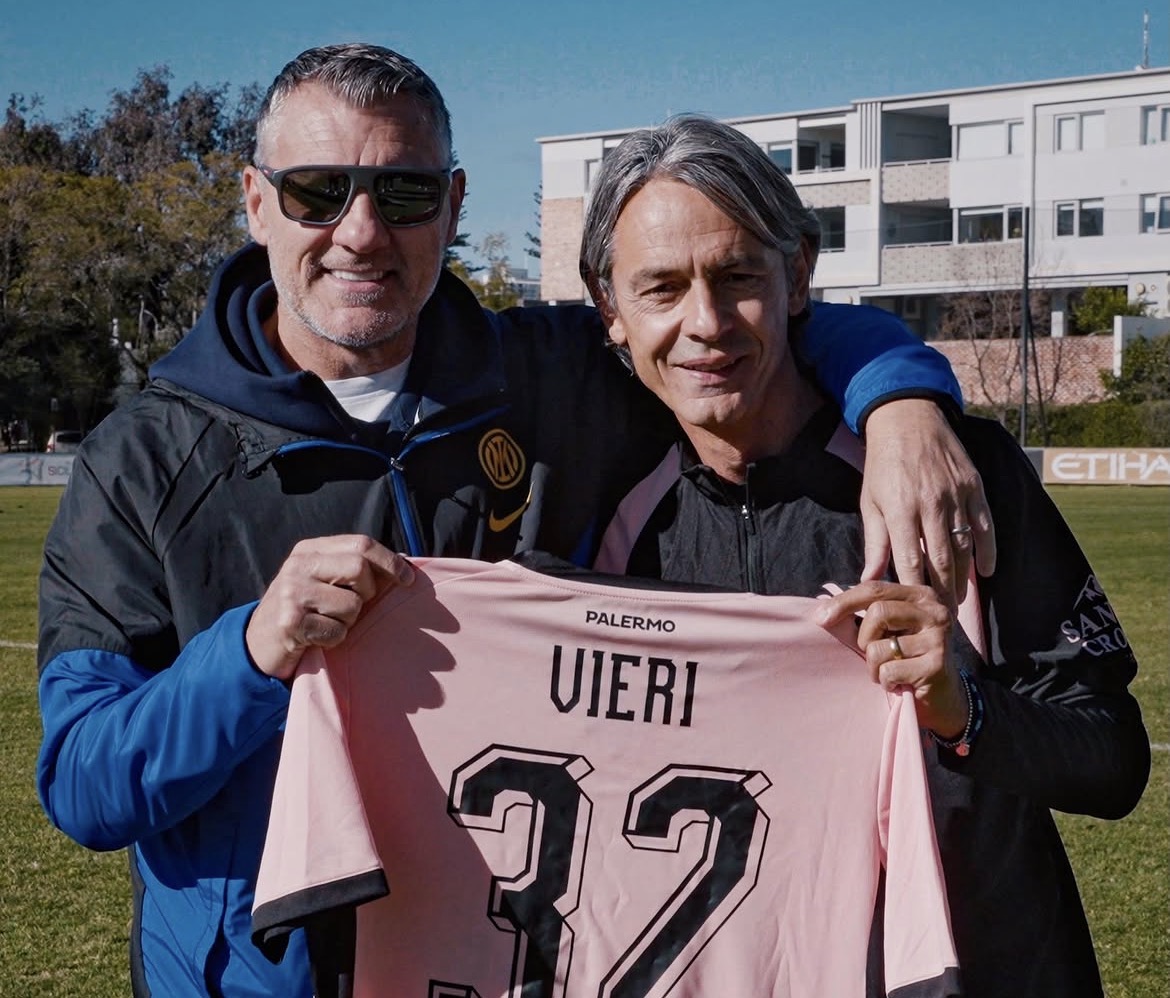 Palermo, Vieri visits the rosanero in Australia