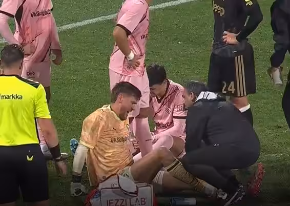 Juventus-Palermo: knee problems for Joronen, he leaves the field in...